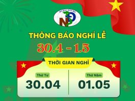 Thông báo nghỉ lễ 30/4 và 01/05 năm 2025