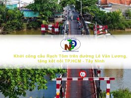 Khởi công cầu Rạch Tôm trên đường Lê Văn Lương, tăng kết nối TP.HCM – Tây Ninh Hình ảnh khởi công cầu Rạch Tôm