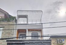 Nhà 1 trệt, 2 lầu sân thượng tại KDC Lập Phúc 1, đường Lê Văn Lương.