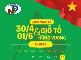Lịch nghỉ lễ Giỗ Tổ Hùng Vương, Giải Phóng Miền Nam và Quốc Tế Lao Động năm 2026
