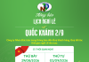 Thông báo lịch nghỉ lễ Quốc khánh 2/9 năm 2026